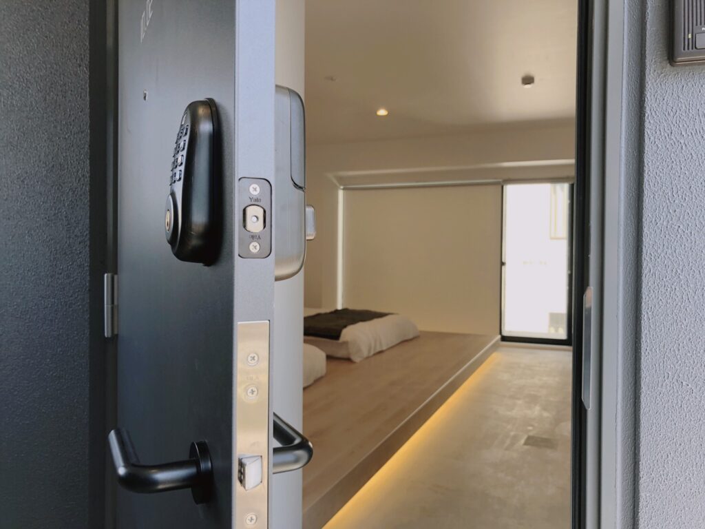 A view of a room by The Breakfast Hotel in Japan, with smart lock Operto entry