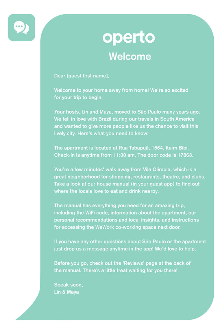 Airbnb Introduction Message Example Airbnb Welcome Letter: Examples & Free Template (2025)