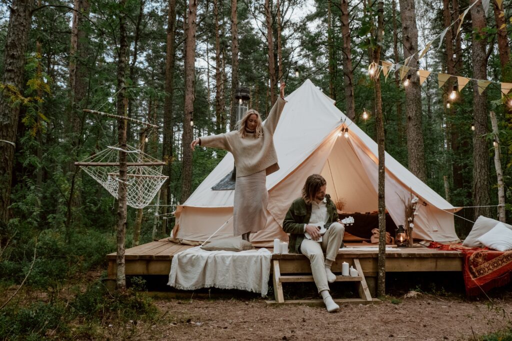 Photo of a glamping retreat