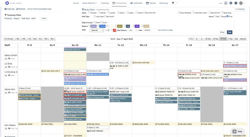Operto Teams Scheduling Calendar