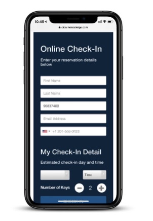 Image showing Monscierge pre check-in functionality