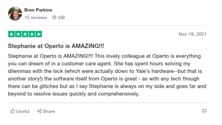 Operto review five stars