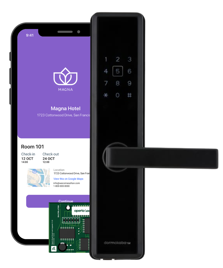 Operto Boost Digital Key and hotel lock