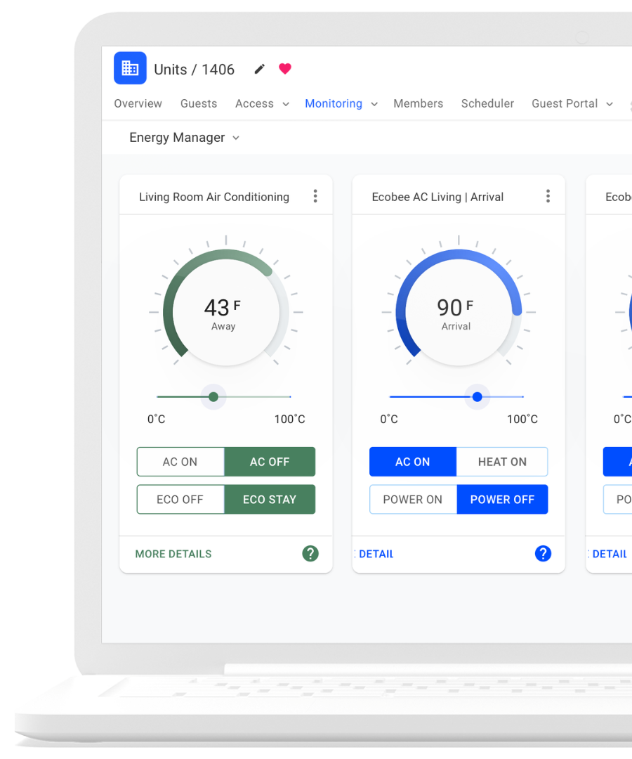 Operto Connect automates access control with energy management automation for hotels and vacation rentals.