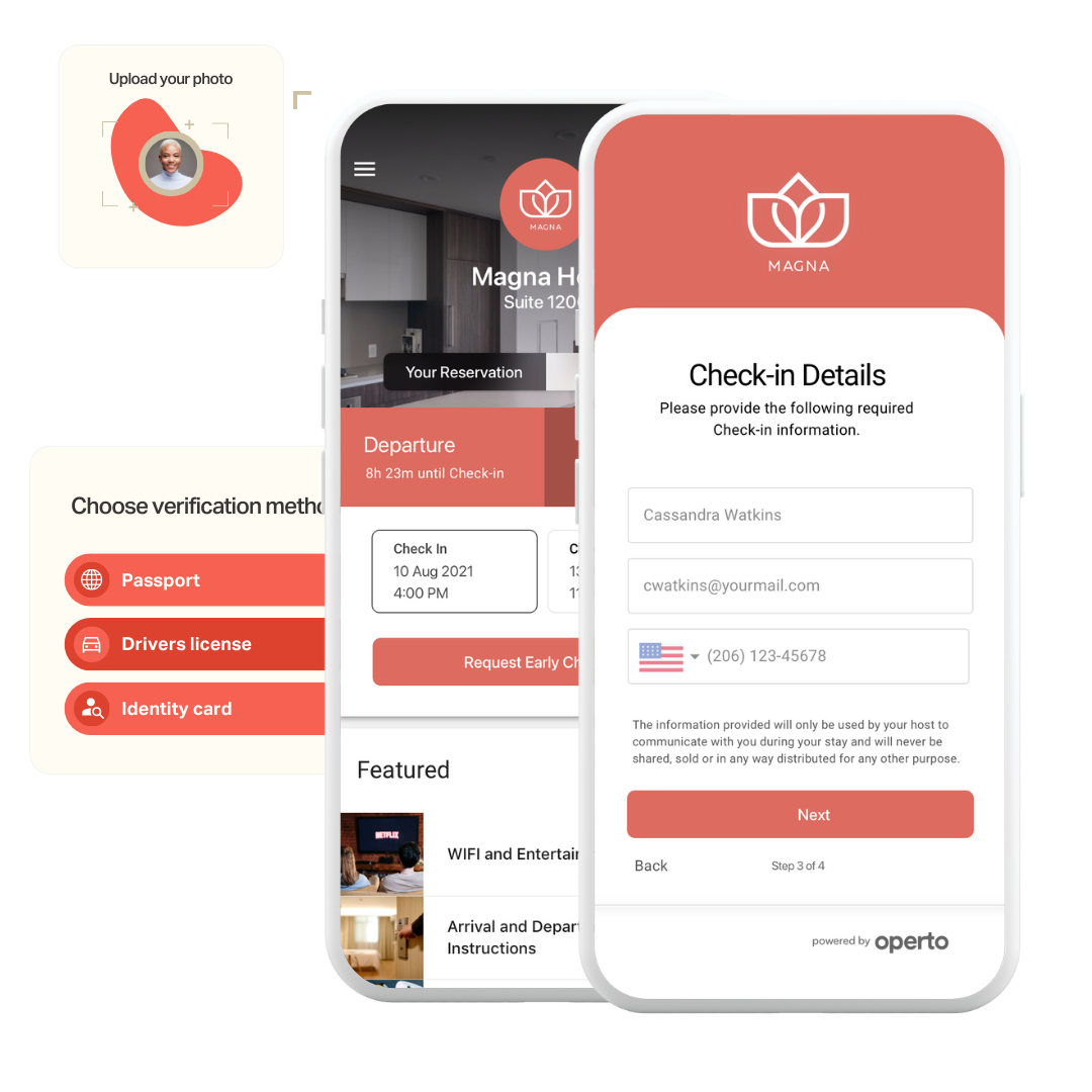 Operto Guest portal and guest verification product cluster
