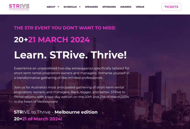 Can't miss short term rental event STRive to Thrive