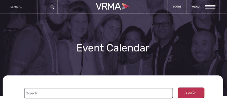 Screenshot of the VRMA 2024 international conference website