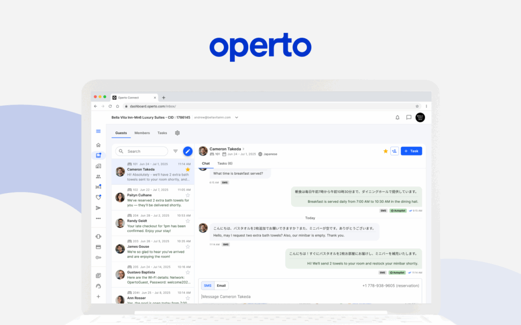 Operto ONE Guest Services Agent